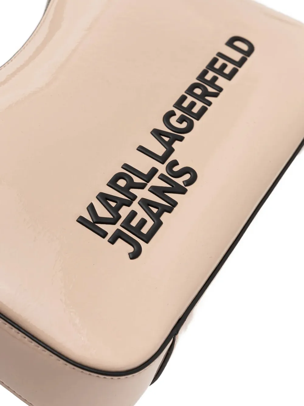 Karl Lagerfeld Jeans Schoudertas met logo Beige