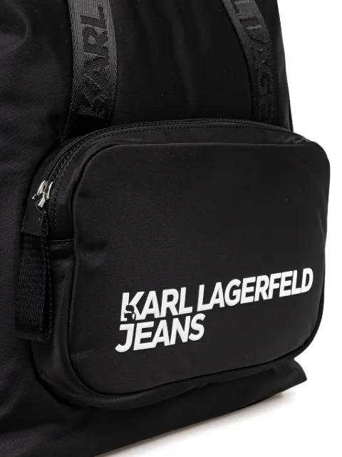 Karl Lagerfeld Jeans logo-patch backpack A1W30234 - 3