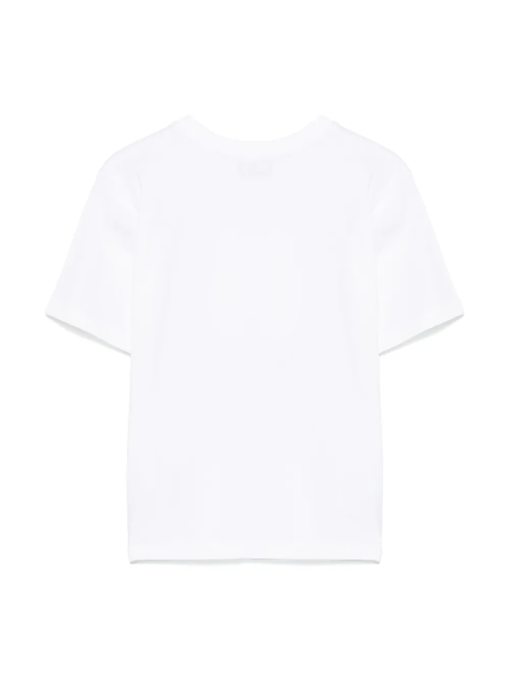 moschinokids Moschino Kids T-shirt met eiprint - Wit