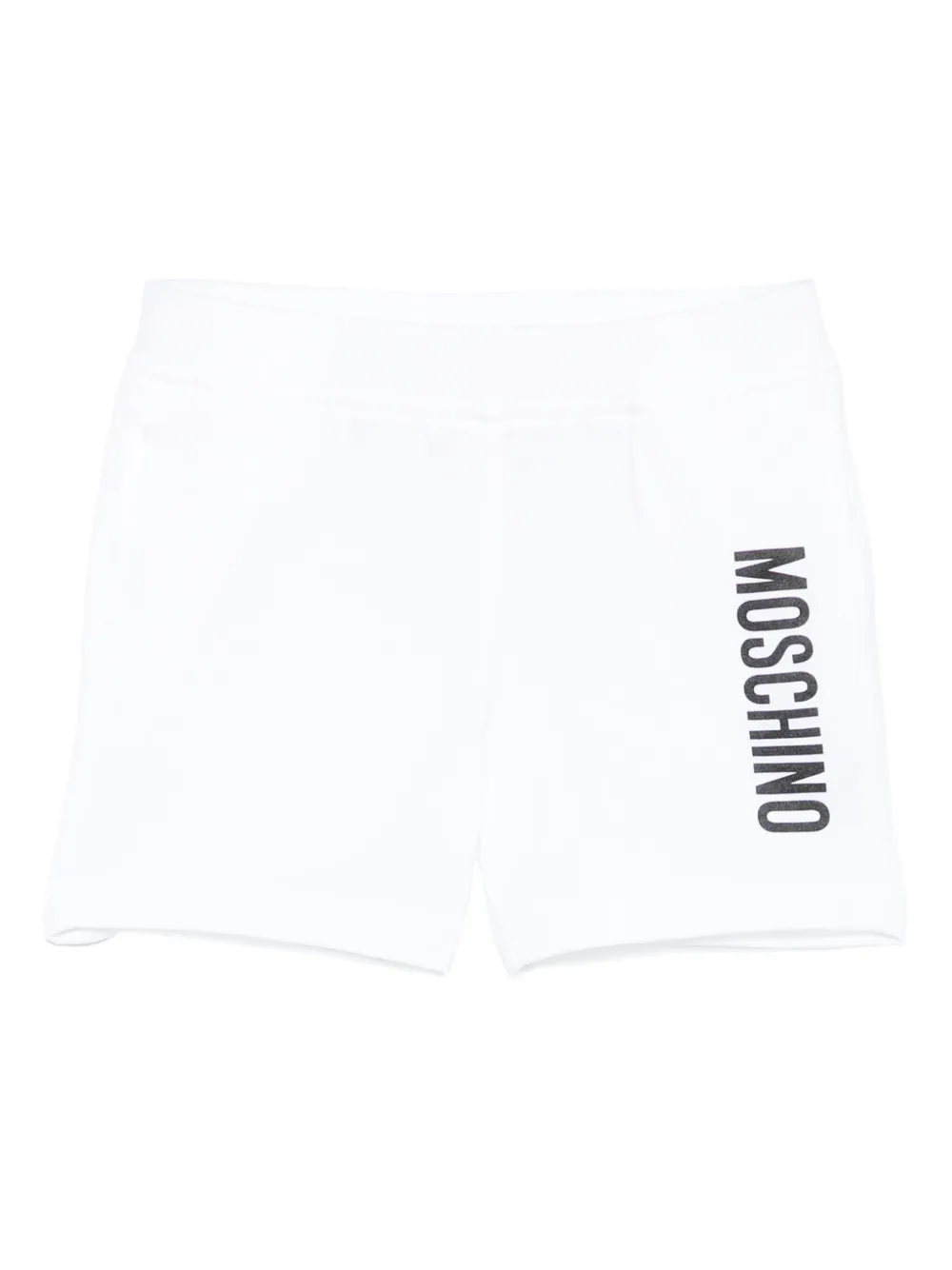 Moschino Kids Katoenen trainingsshorts Wit