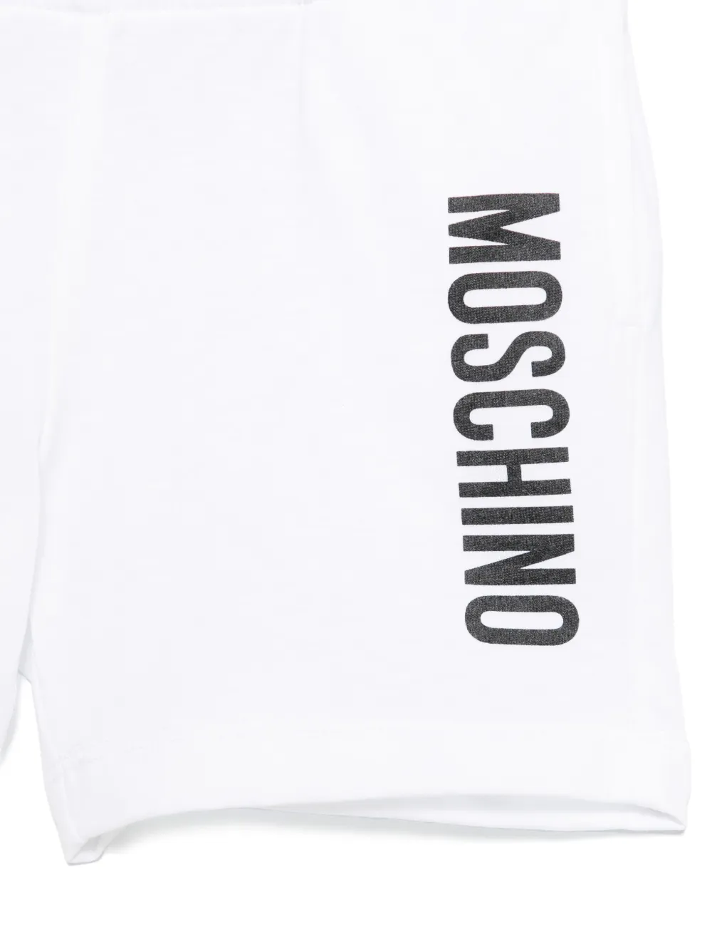 Moschino Kids Katoenen trainingsshorts Wit