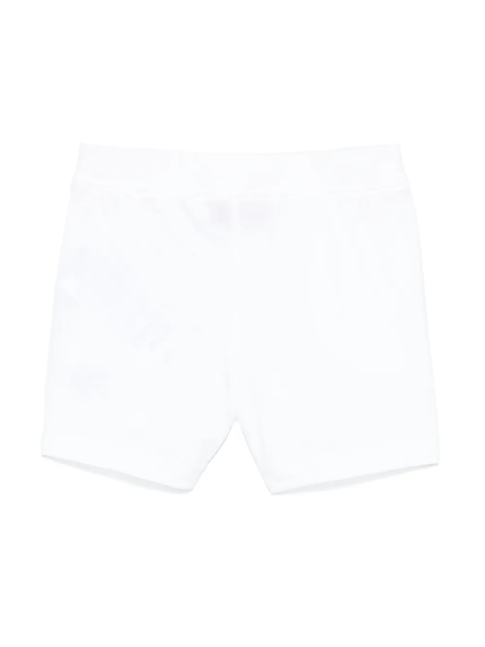 moschinokids Moschino Kids Katoenen trainingsshorts - Wit
