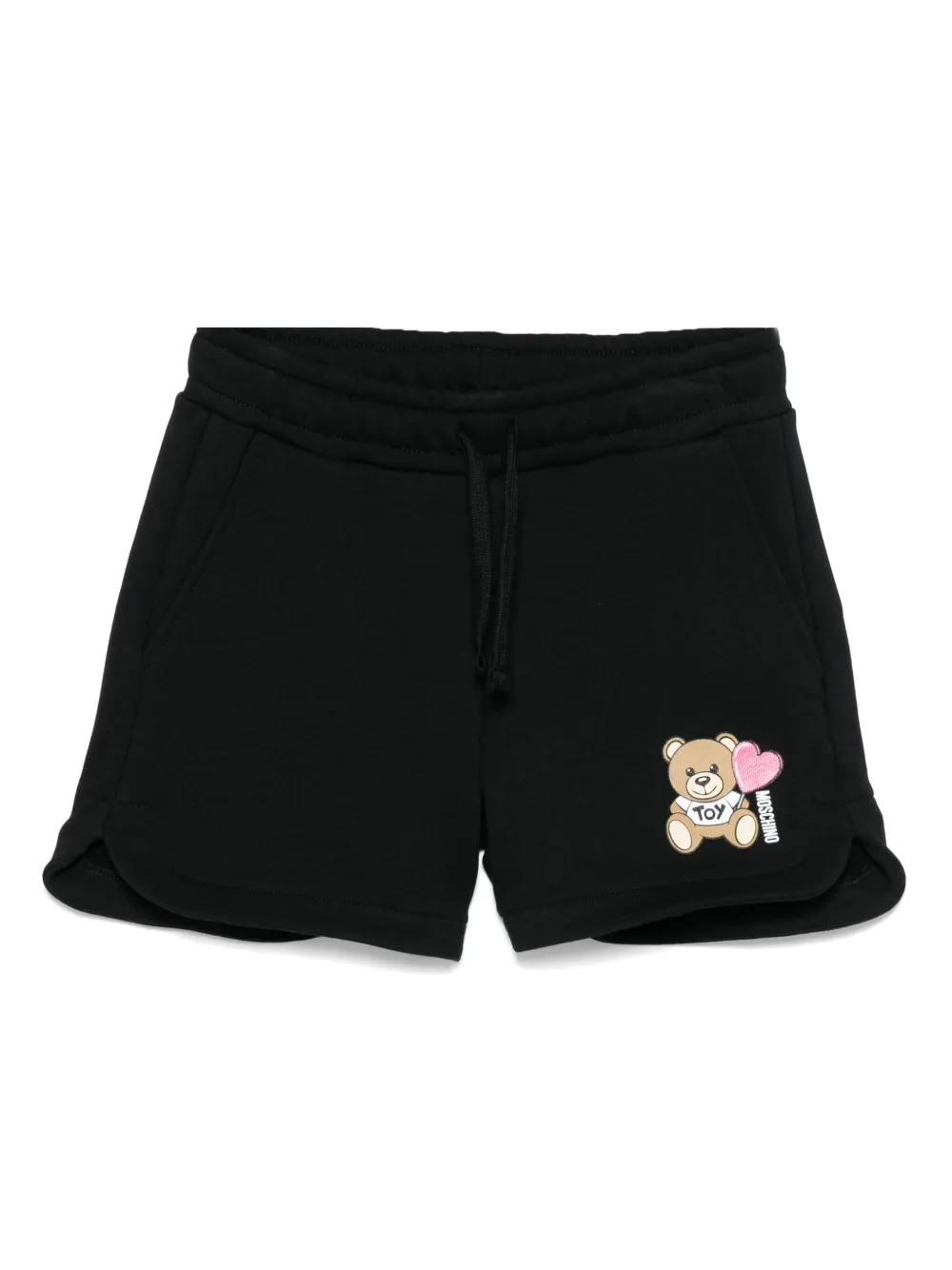 Moschino Kids Shorts met teddybeerprint Zwart