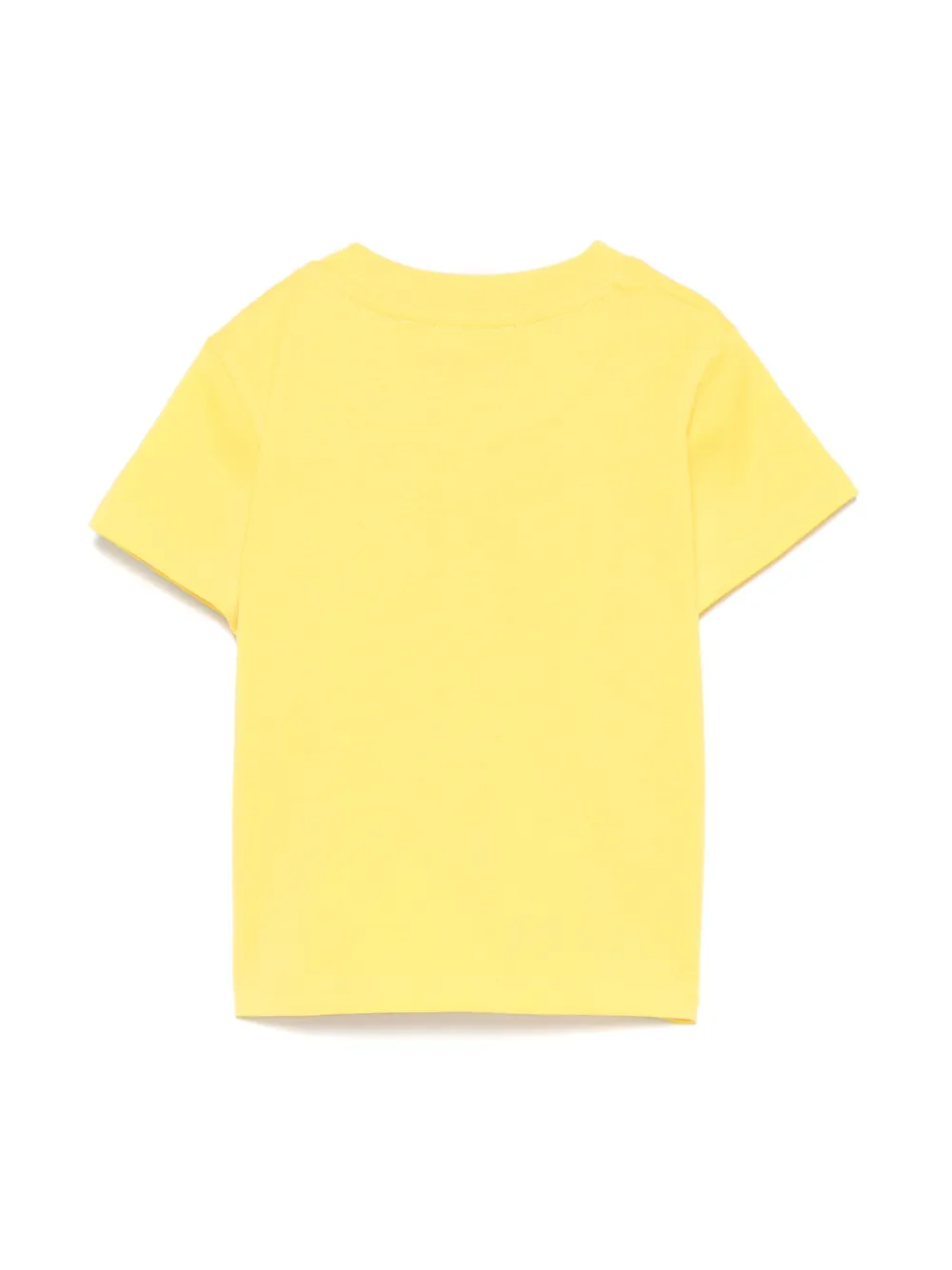 Moschino Kids T-shirt met logoprint Geel