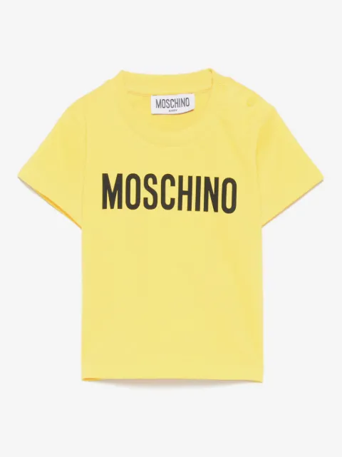 Moschino Kids playera con logo estampado