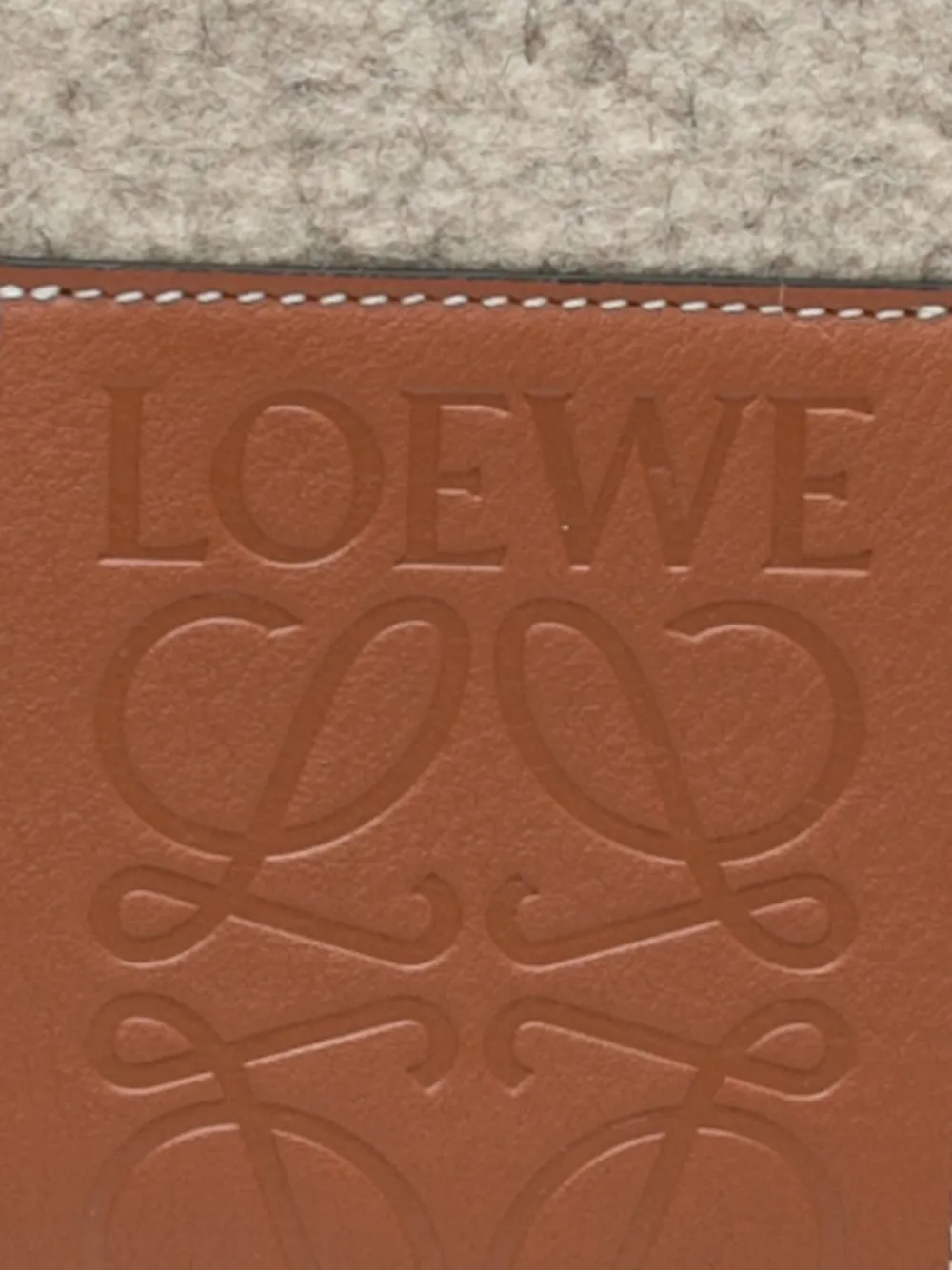Loewe Pre-Owned 2021 Small Felt Elephant Basket tote bag | Image 6