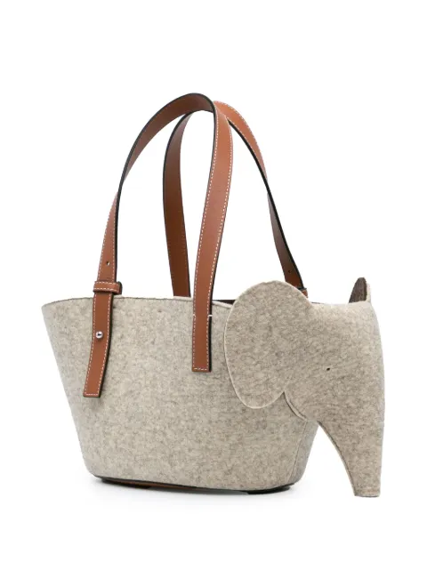 Loewe Pre-Owned 2021 Small Felt Elephant Basket tote bag CYKMWE68HWO6ORQT - 2