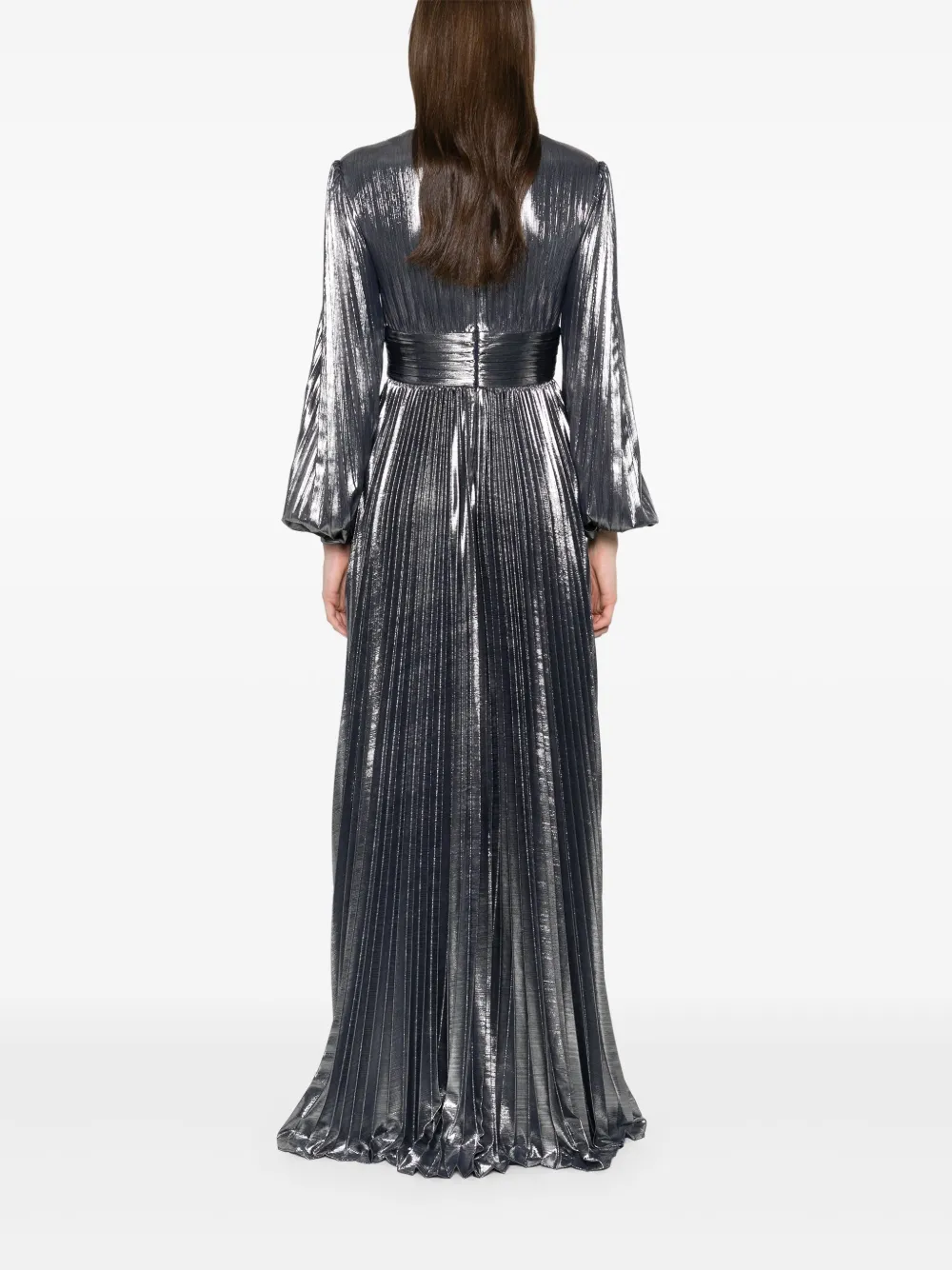 Retrofete Malia maxi-jurk Zilver