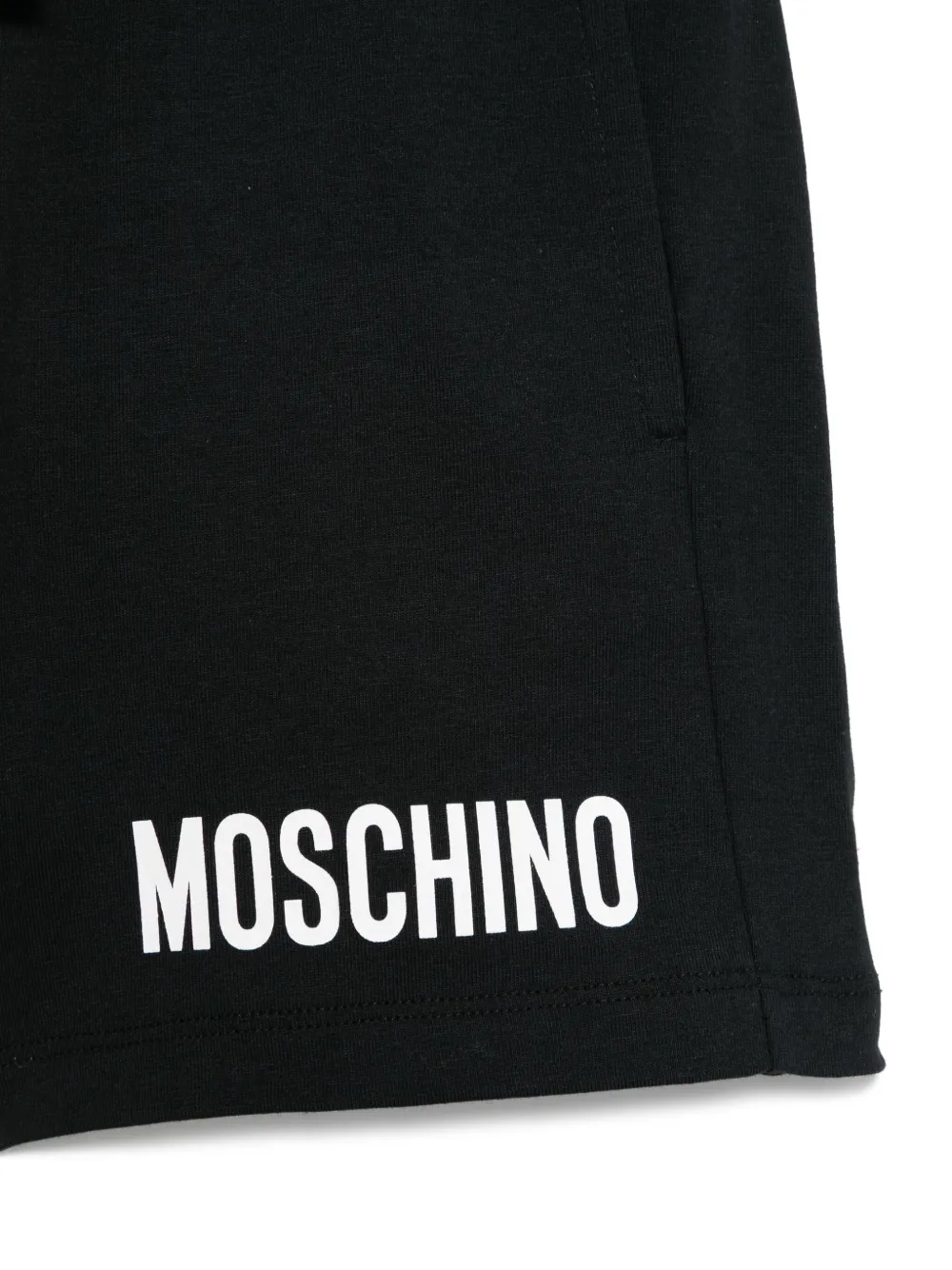 Moschino Kids Shorts met logoprint Zwart