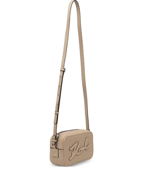 Karl Lagerfeld embossed-logo shoulder bag