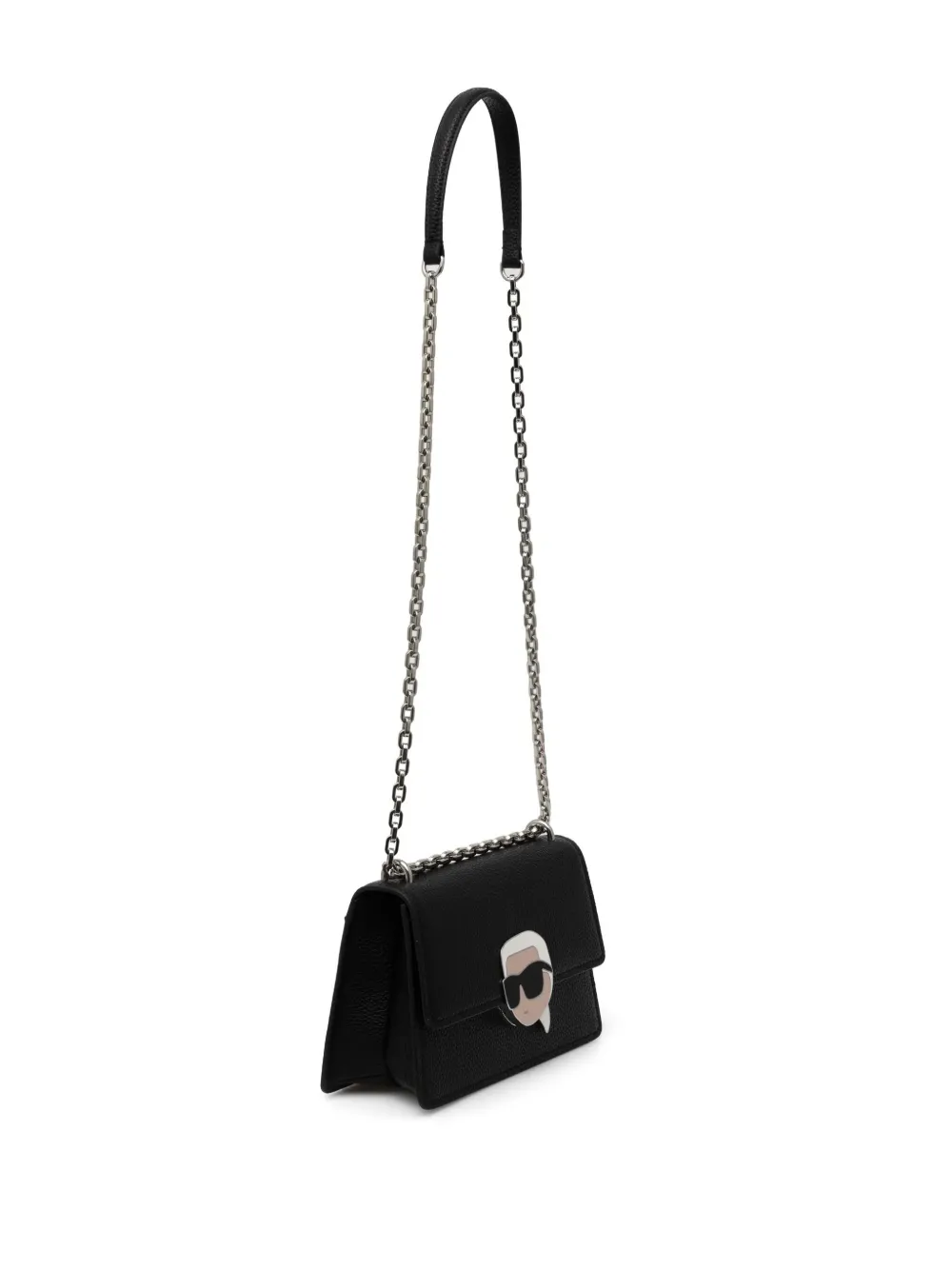 Karl Lagerfeld Ikon Lock cross body bag - Zwart