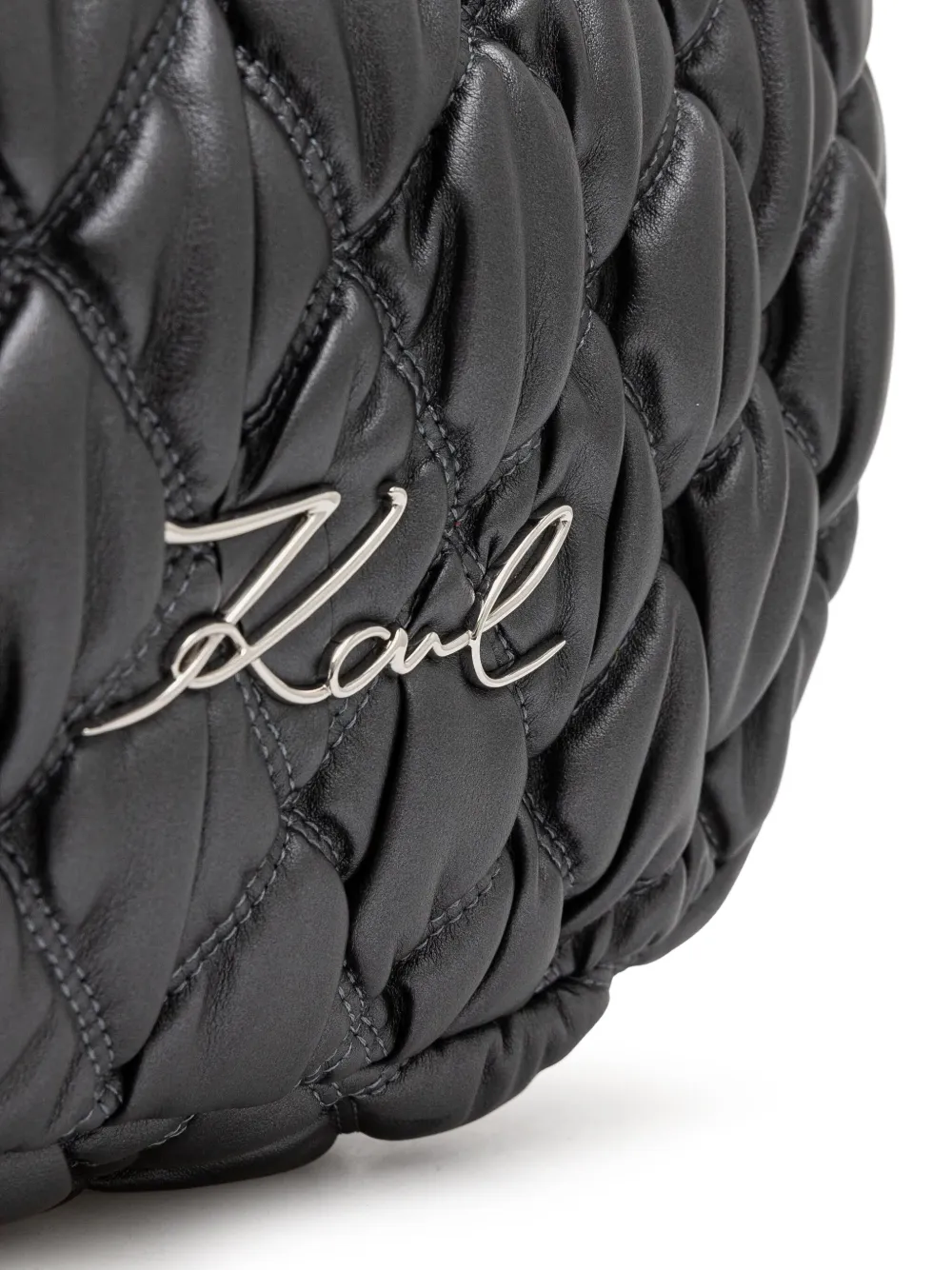 Karl Lagerfeld Signature Kuilt shopper Zwart