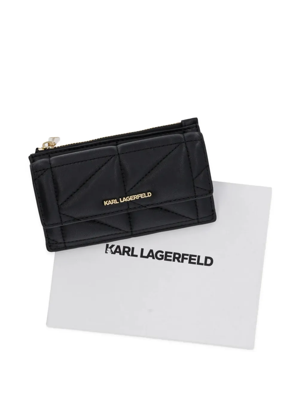 Karl Lagerfeld K Kuilt portemonnee Zwart