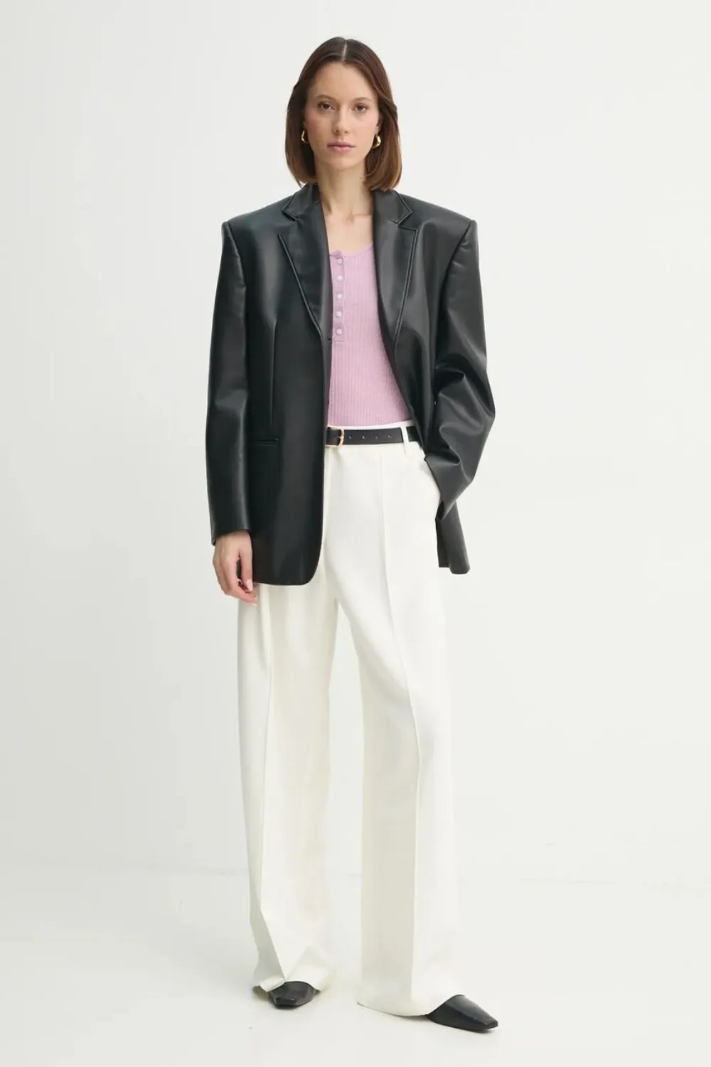 HERSKIND short sleeve knitted top | Pink | Image 1