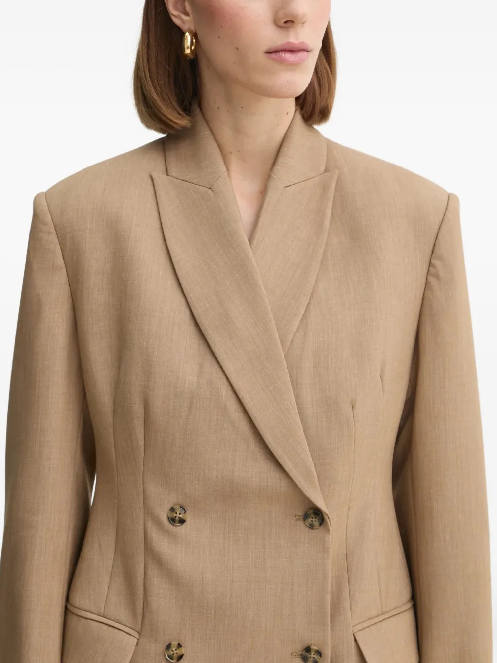 Herskind Double-breasted Buttoned Blazer In Neutral