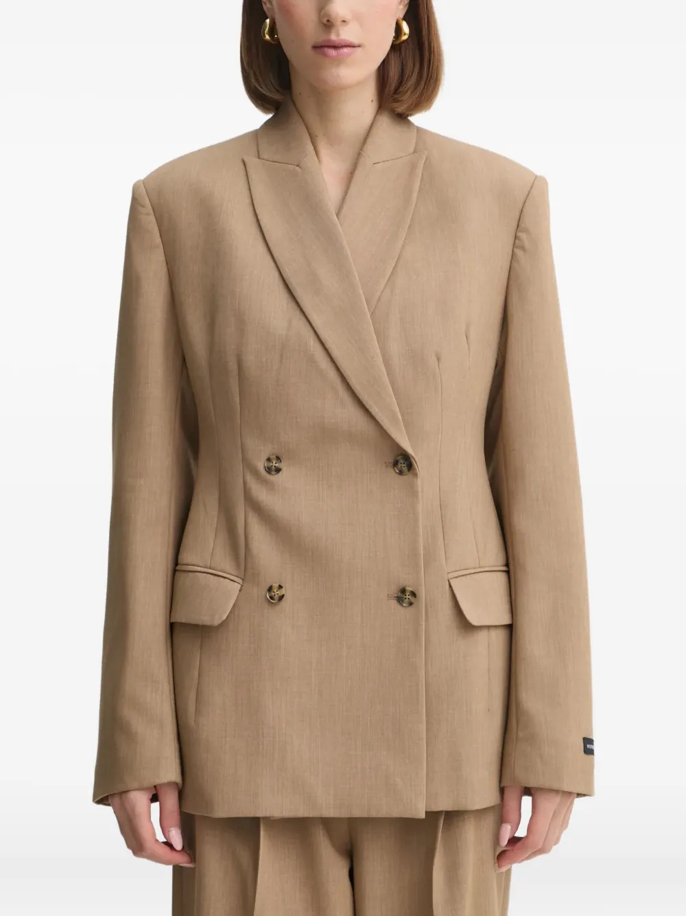 Herskind Double-breasted Buttoned Blazer In Neutral