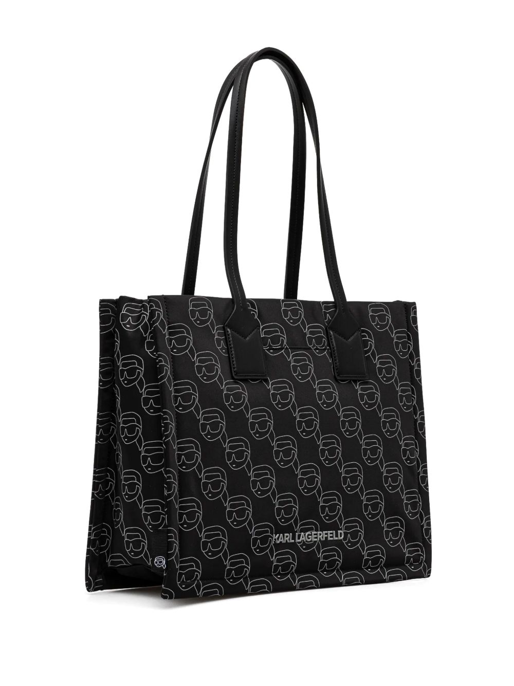 Karl Lagerfeld medium Ikon tote bag - Zwart