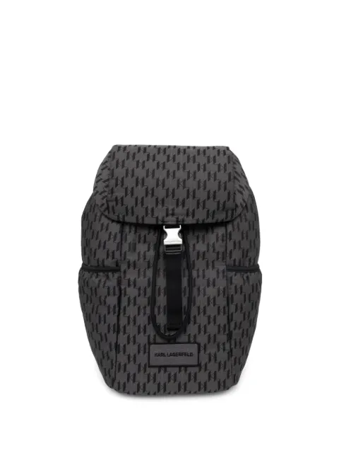 Karl Lagerfeld monogram-jacquard backpack