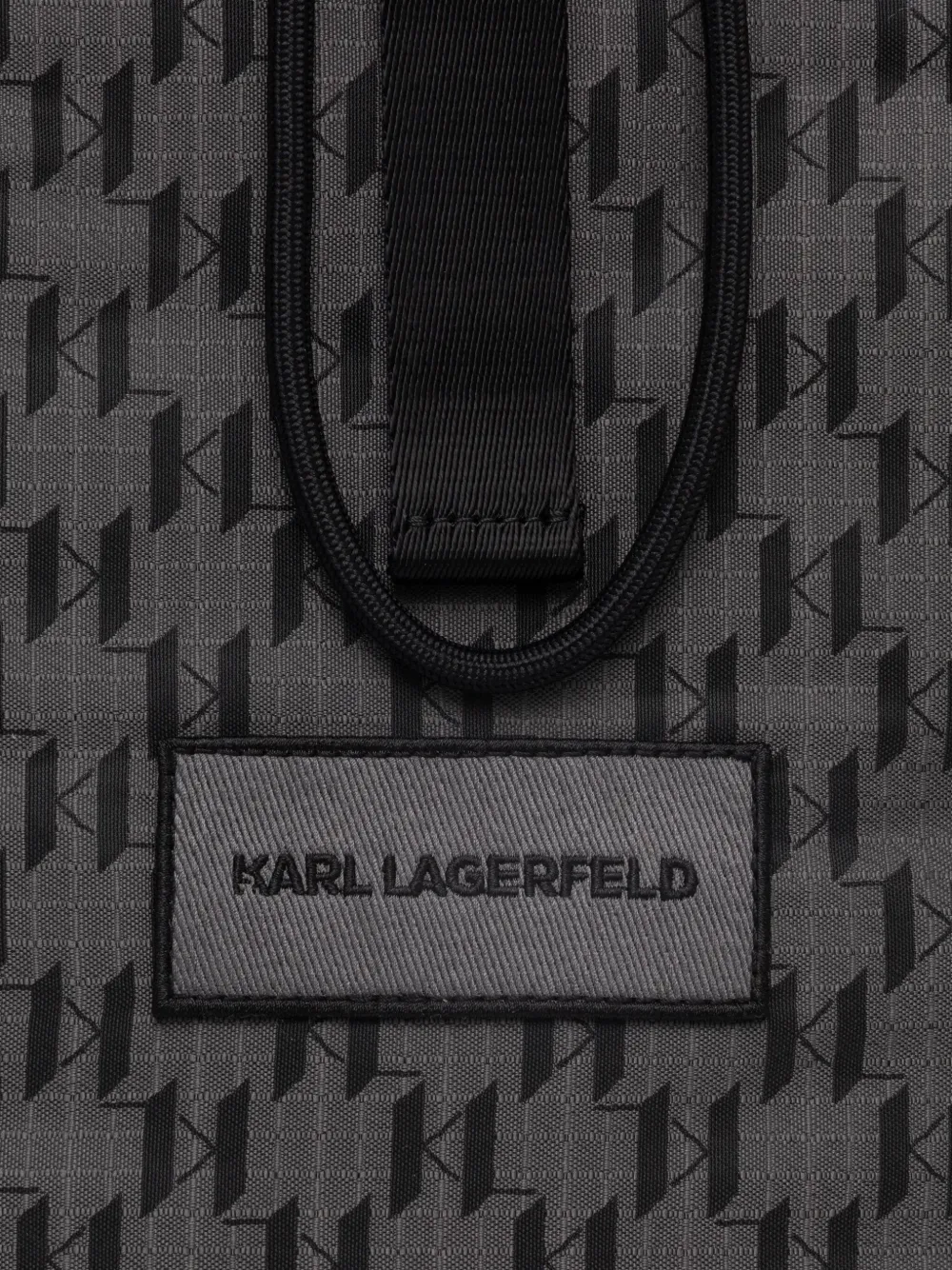 Karl Lagerfeld Rugzak met monogram jacquard Grijs