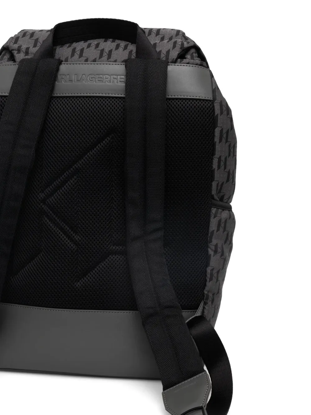 Karl Lagerfeld Rugzak met monogram jacquard Grijs