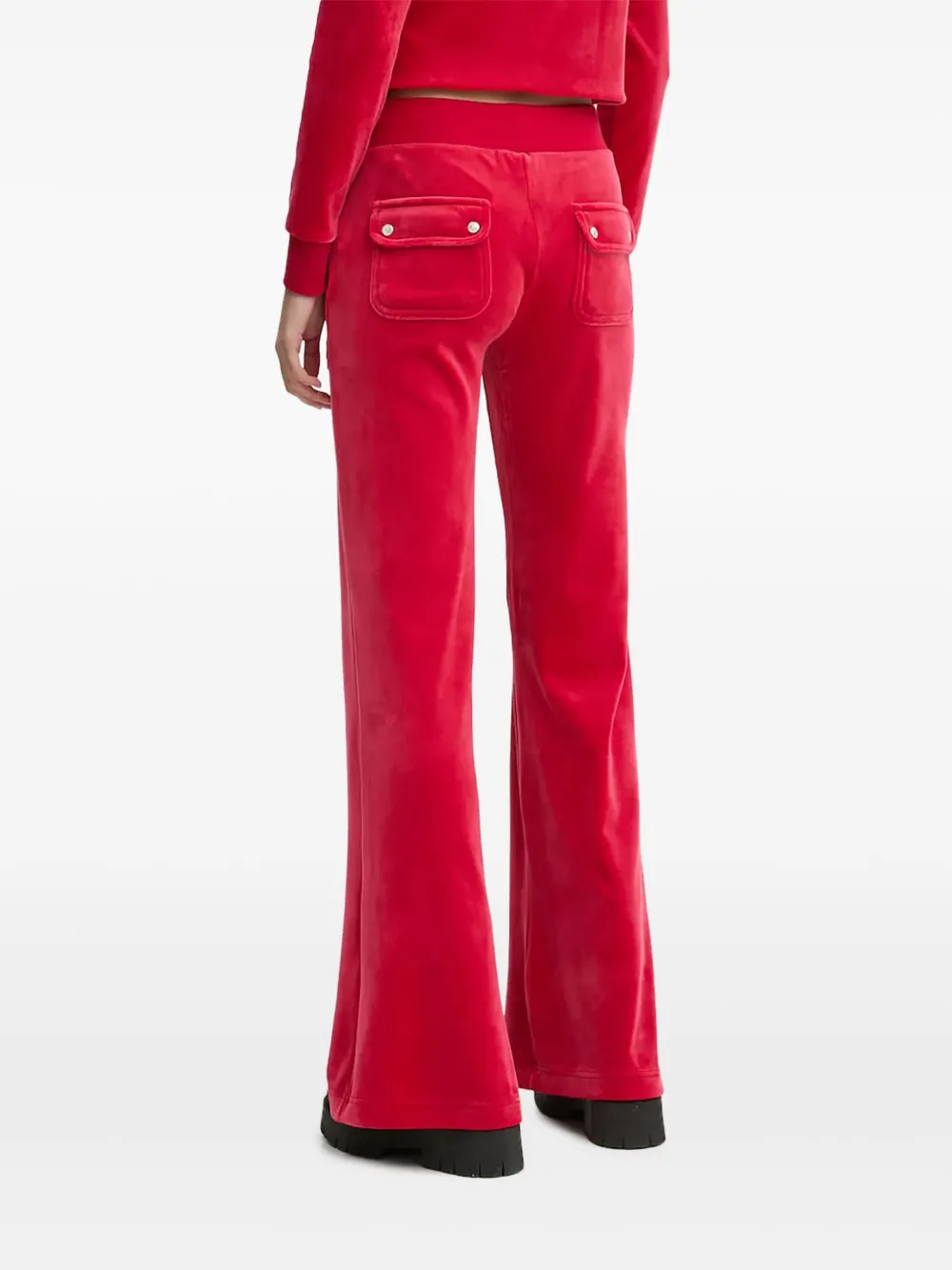 Juicy Couture Astor fluwelen broek met zak - Rood