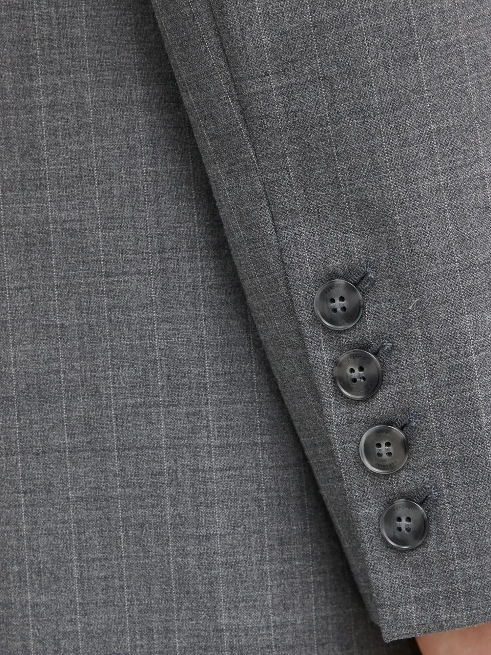 Herskind Pinstripe Double-breasted Blazer In Gray