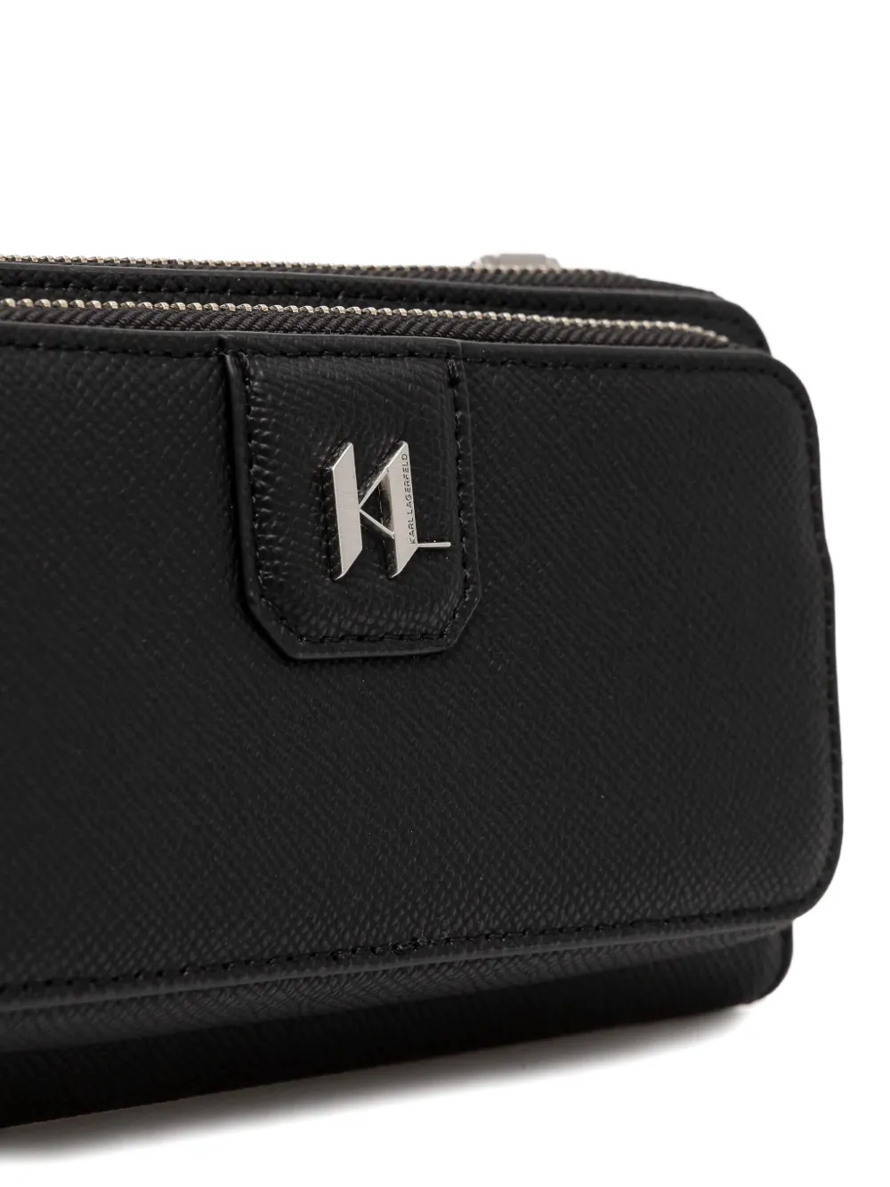 Karl Lagerfeld Heuptas met logoplakkaat Zwart