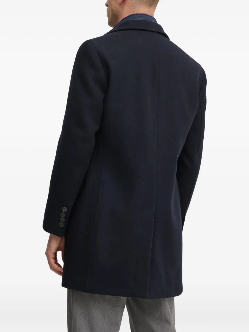 Hackett London detachable-gilet layer coat Blauw