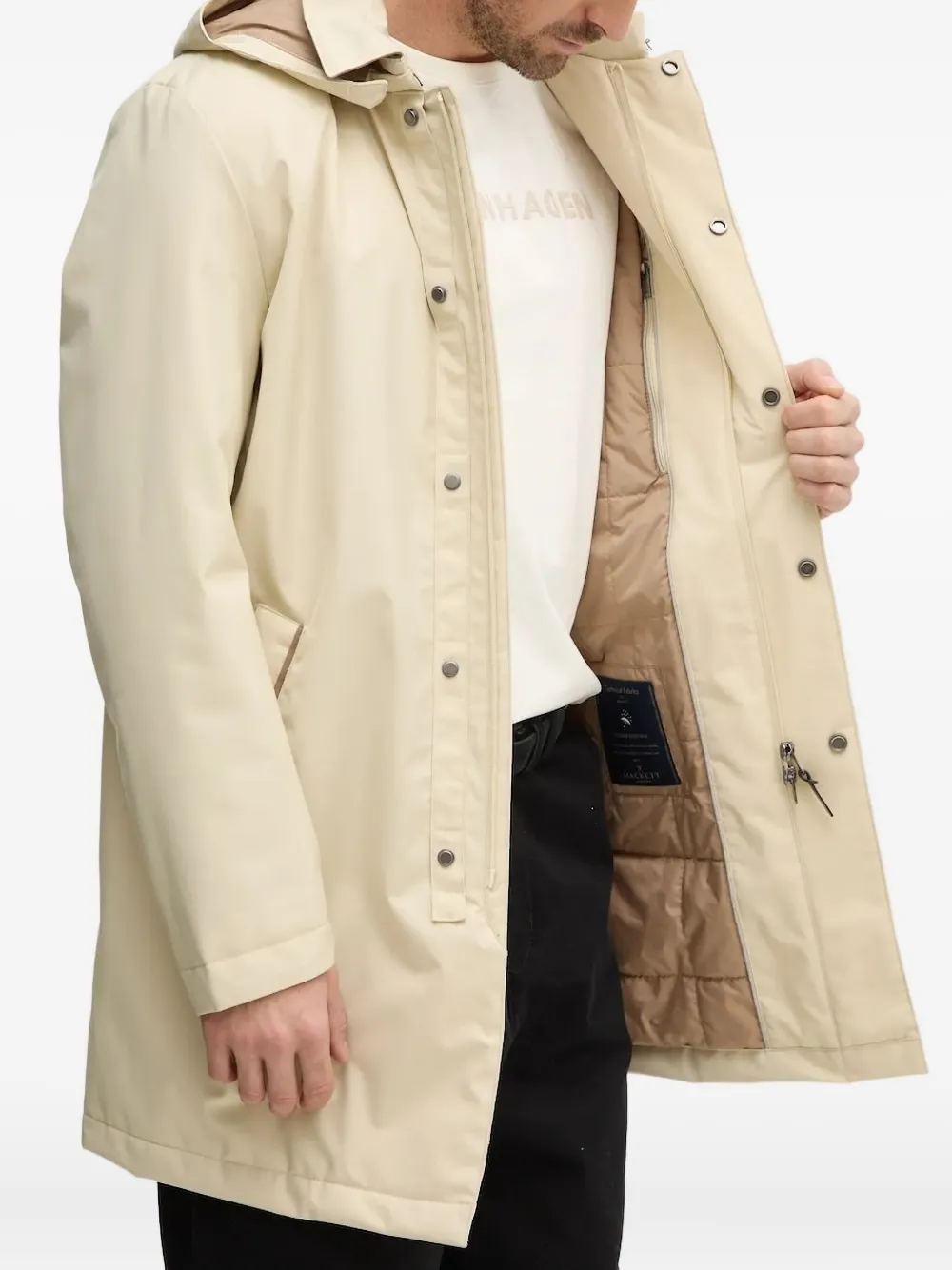 Hackett Jack met capuchon Beige