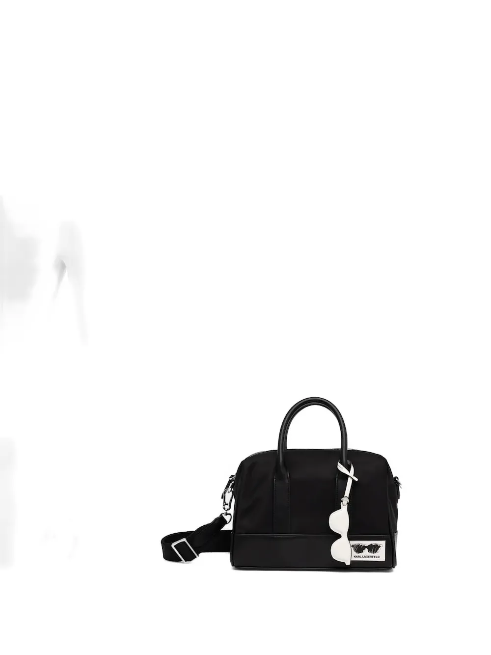 Karl Lagerfeld logo-patch tote bag Zwart