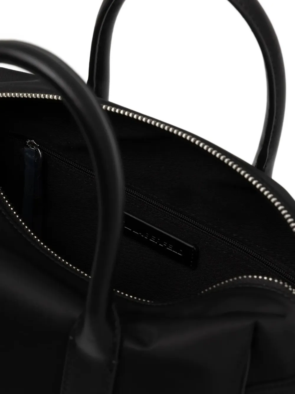 Karl Lagerfeld logo-patch tote bag Zwart