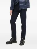 Hackett leather-patch denim jeans - Blue