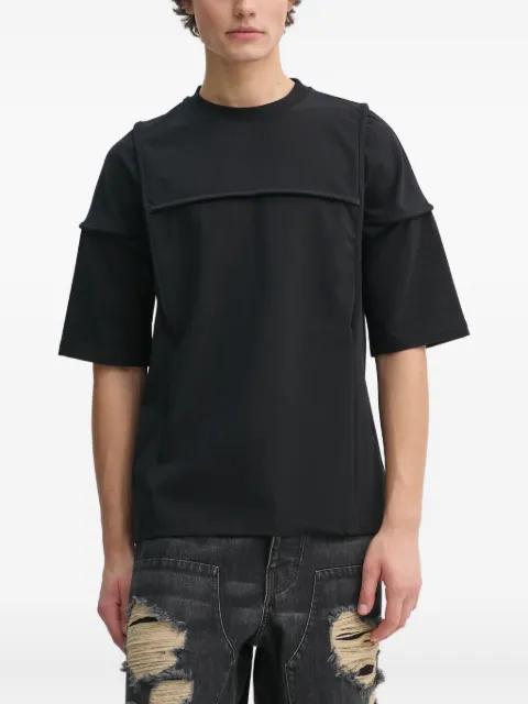 HELIOT EMIL panelled-design short-sleeve T-shirt