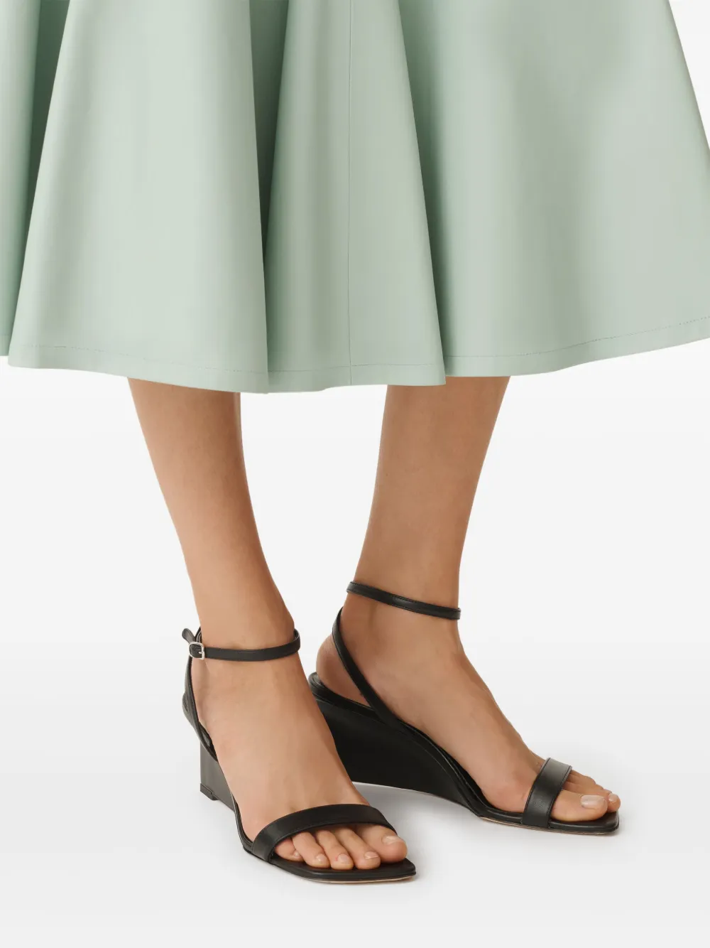 Fabiana Filippi wedge-heel sandals Black