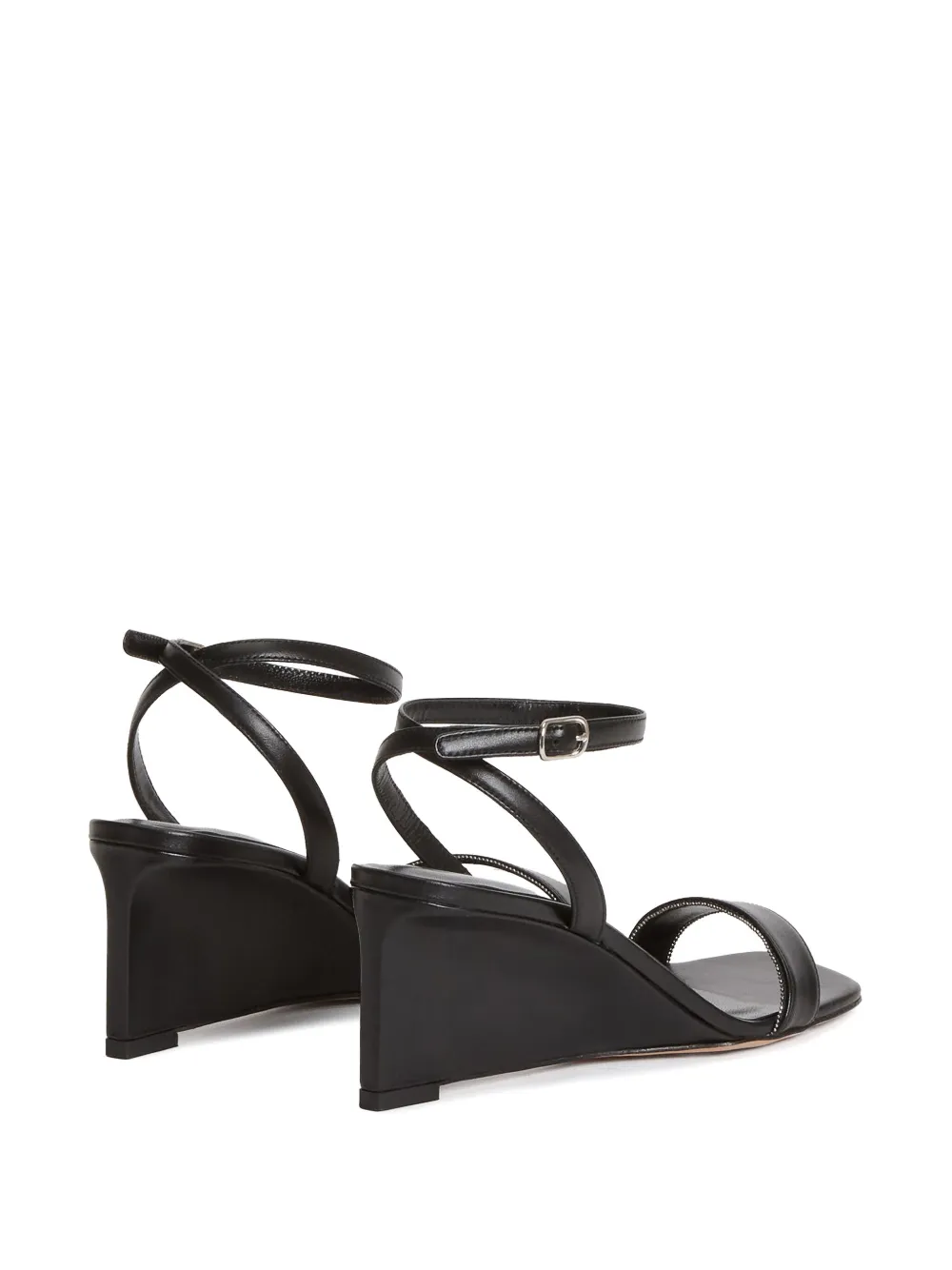 Fabiana Filippi wedge-heel sandals Black