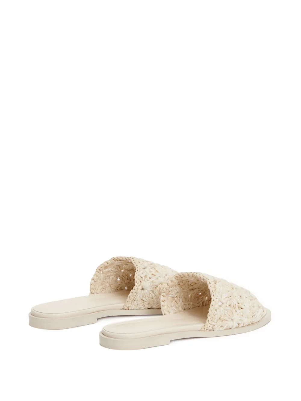 Fabiana Filippi macramé slides Neutrals