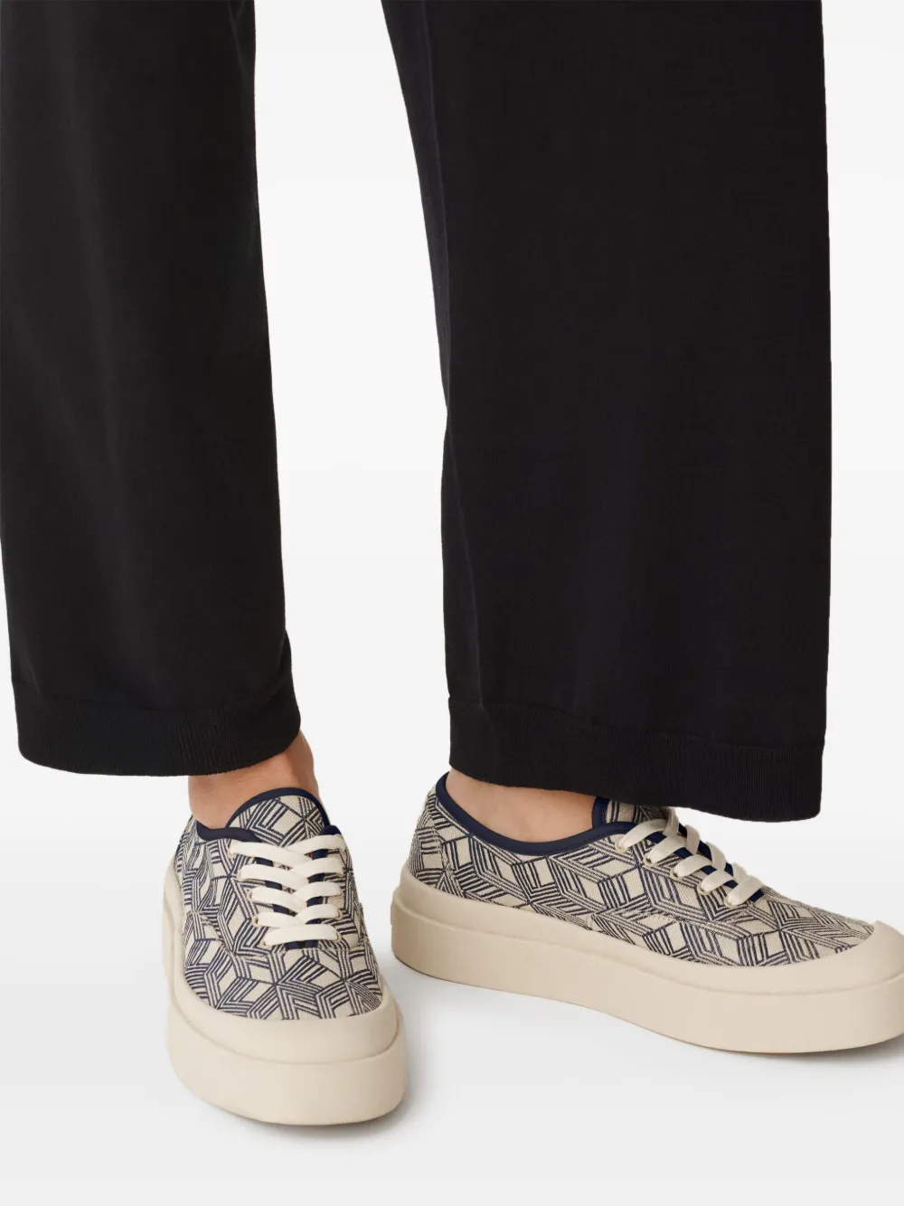 Fabiana Filippi geometric-pattern sneakers Neutrals