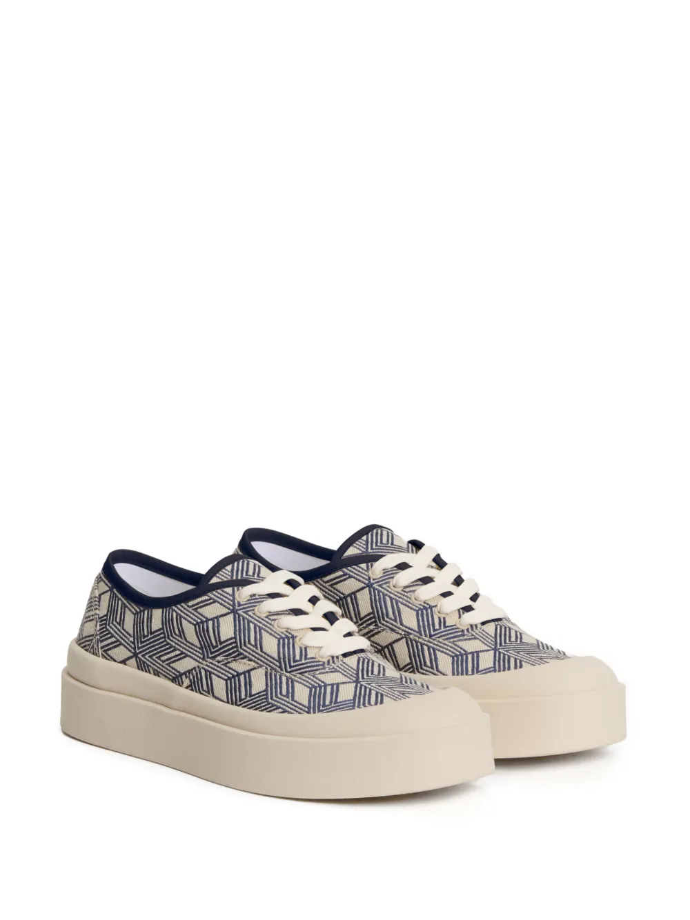 Fabiana Filippi geometric-pattern sneakers Neutrals