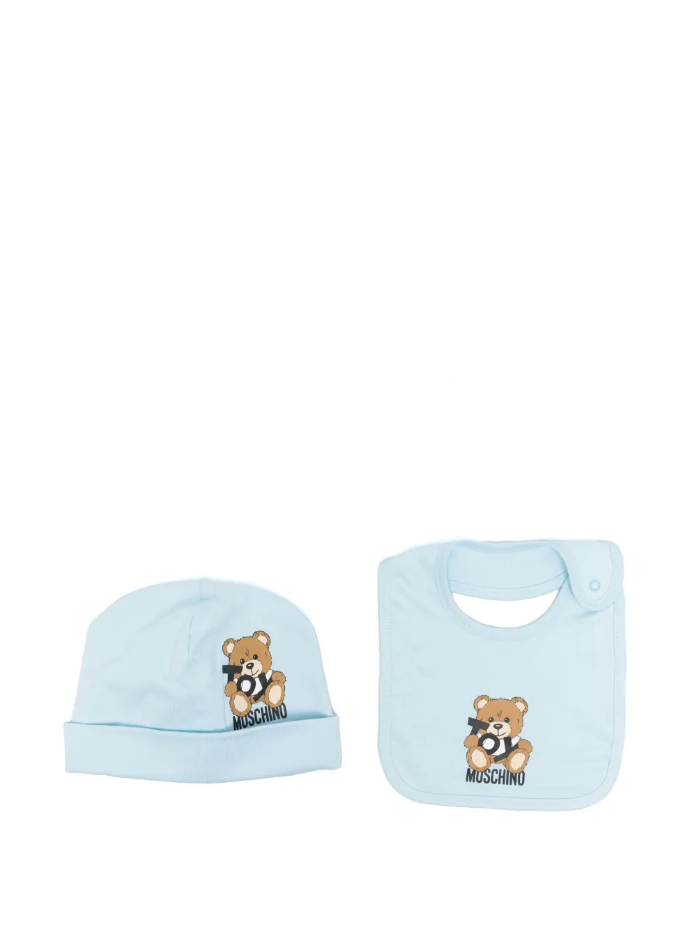 Moschino Kids Muts met teddybeerprint Blauw