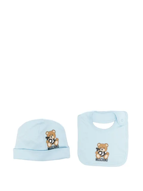 Moschino Kids bonnet à imprimé Teddy Bear