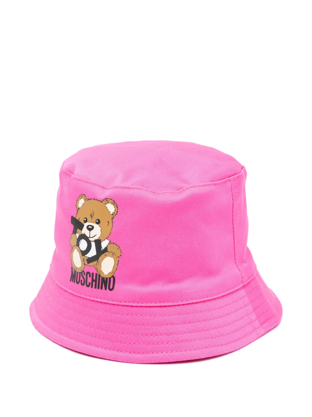 Moschino Kids Vissershoed met teddybeerprint Roze