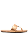 Marsèll platinum foil sandals - Gold