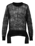 Simone Rocha bow-detail long-sleeved sweater - Black