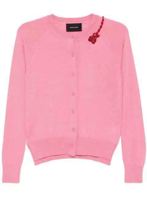 Simone Rocha Cardigan com aplicação floral