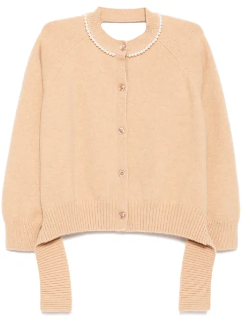 Simone Rocha beaded open-back cardigan