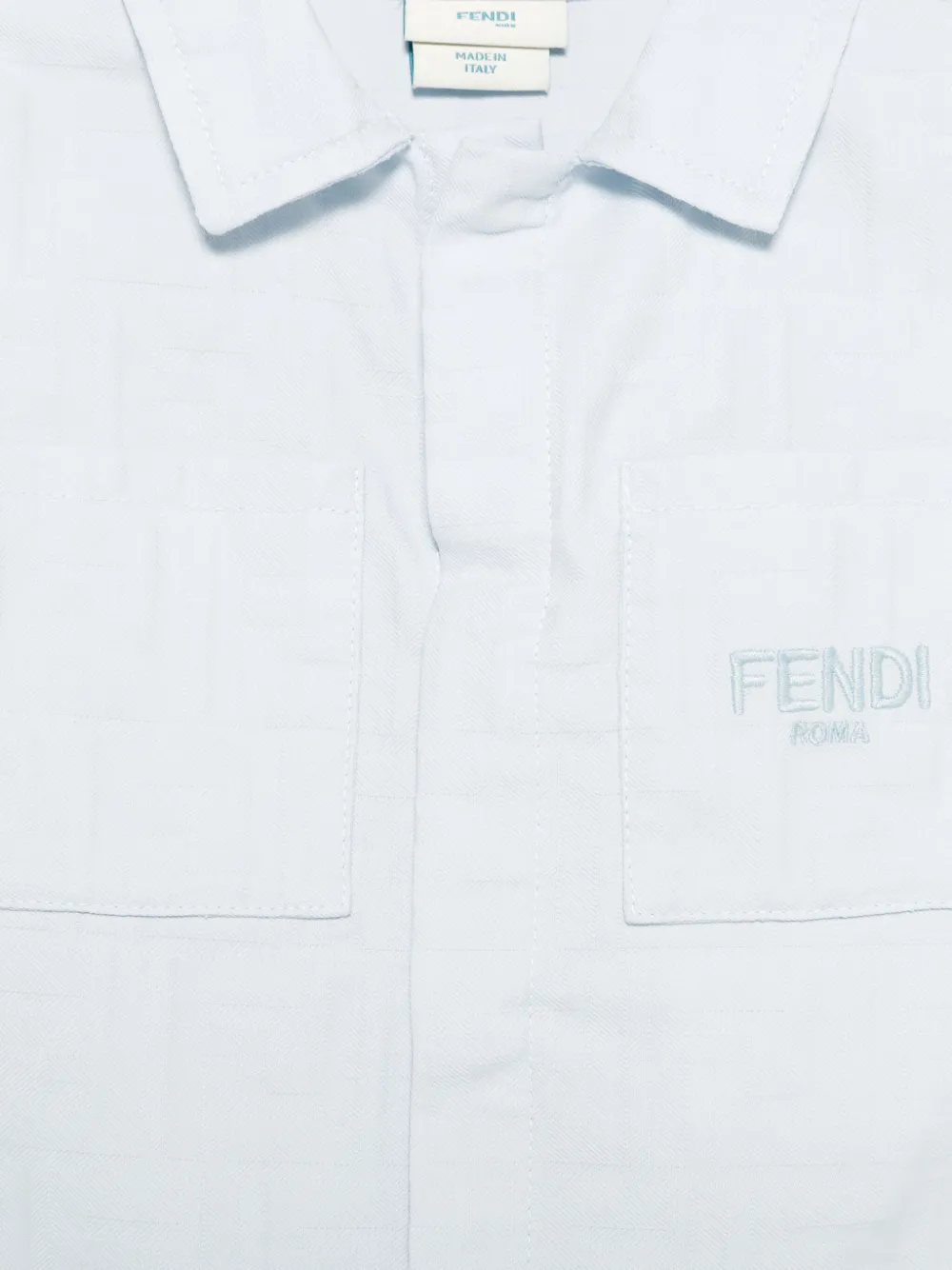 Fendi Kids Jack met FF-jacquard Blauw