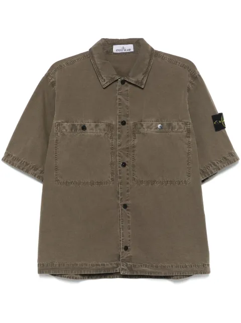 Stone Island camisa con motivo Compass