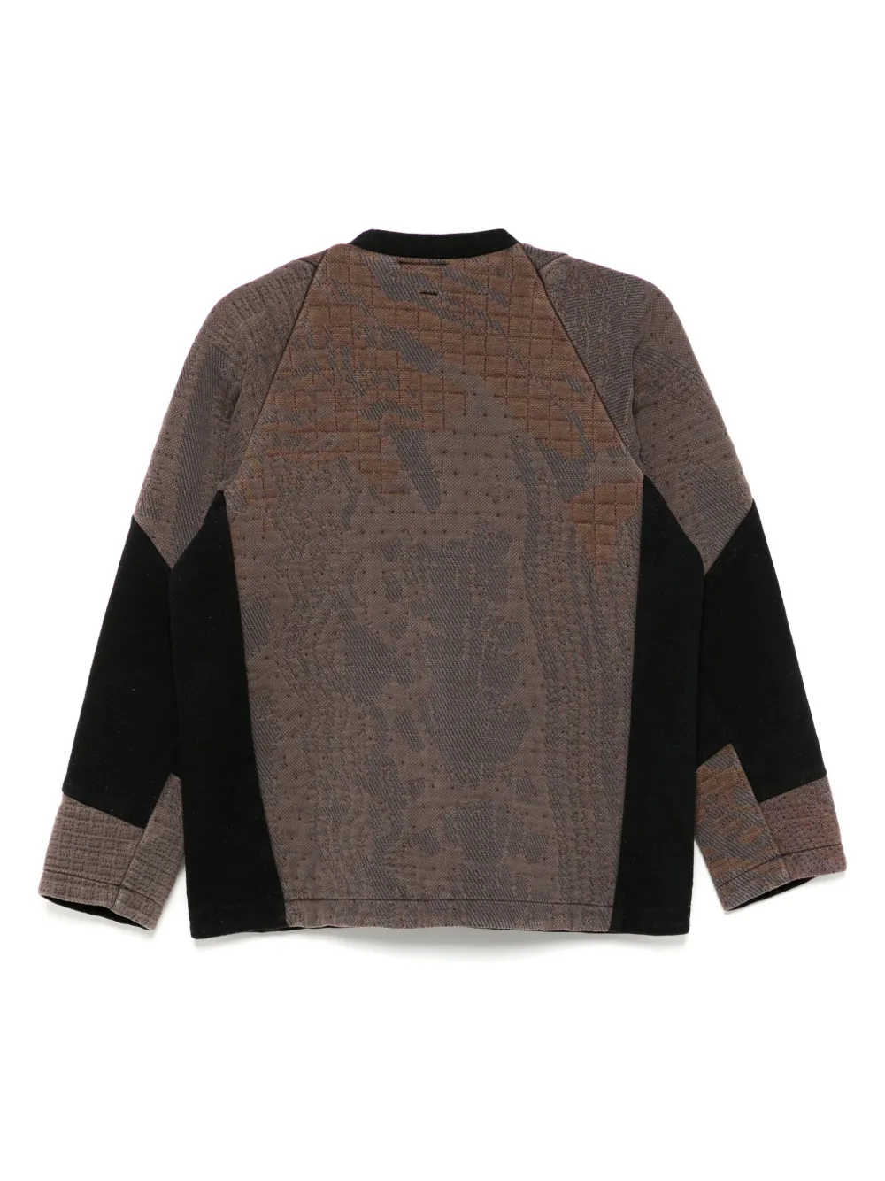 Stain Shade Sweater met vlakken - Bruin