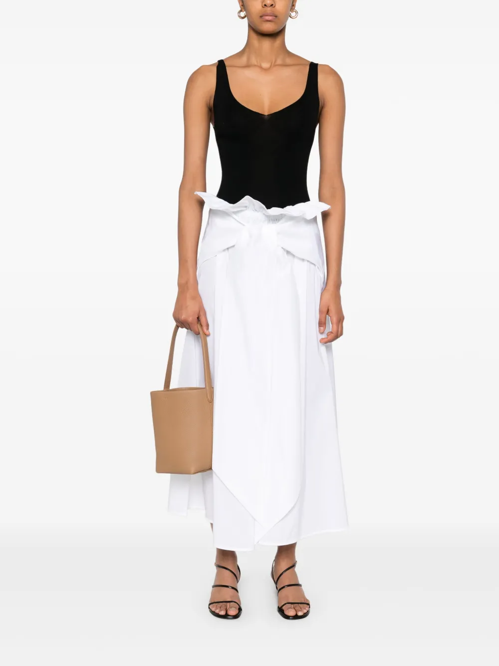 Fabiana Filippi poplin skirt - Wit