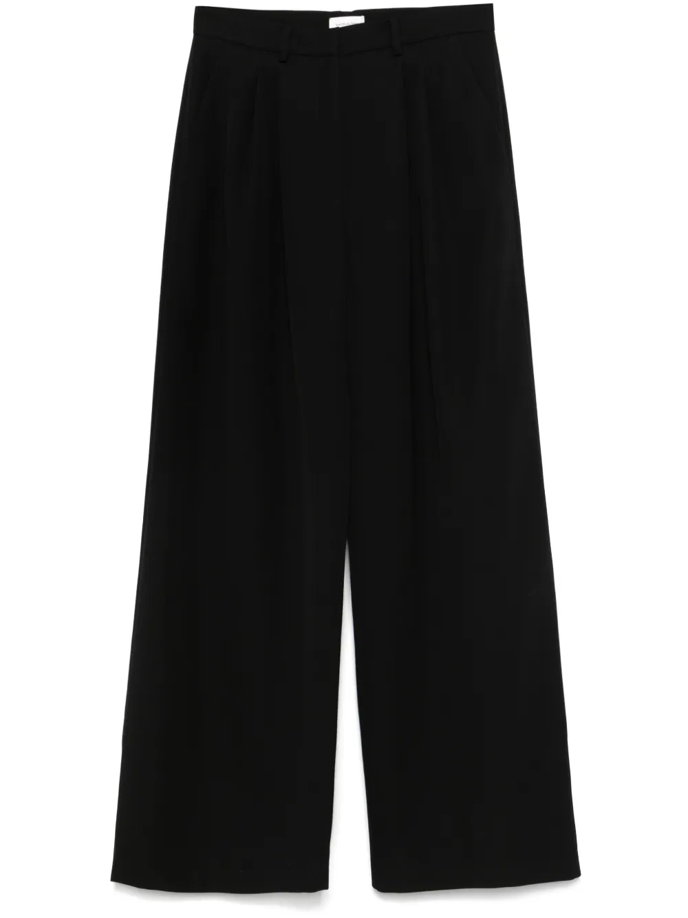 pleat-detail trousers